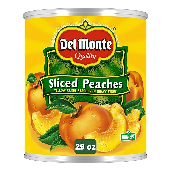DEL MONTE SLICED PEACHES 6/29 OZ