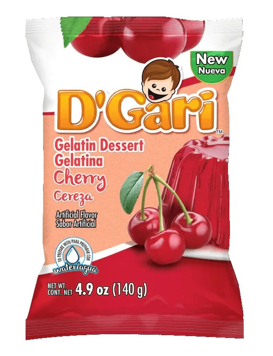 D'GARI GELATIN STRW/WATER 24/4.2 OZ