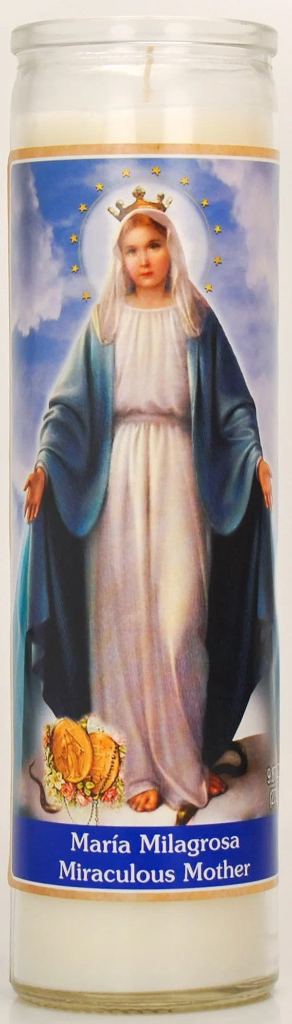 VELADORA CANDLE MARIA MILAGROSA