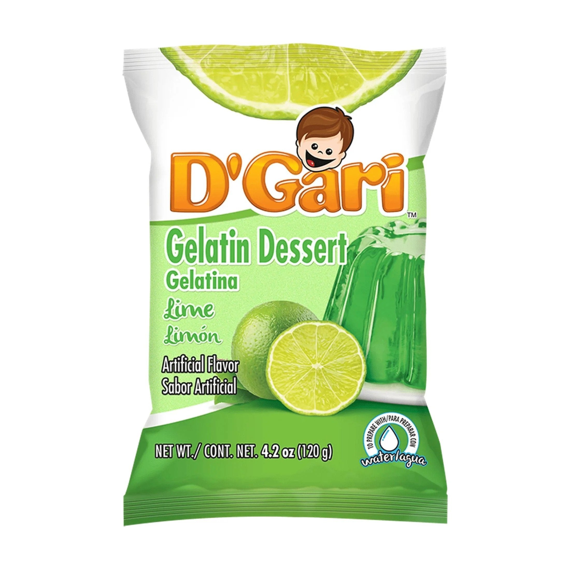 D'GARI GELATIN LIME 24/4.2 OZ