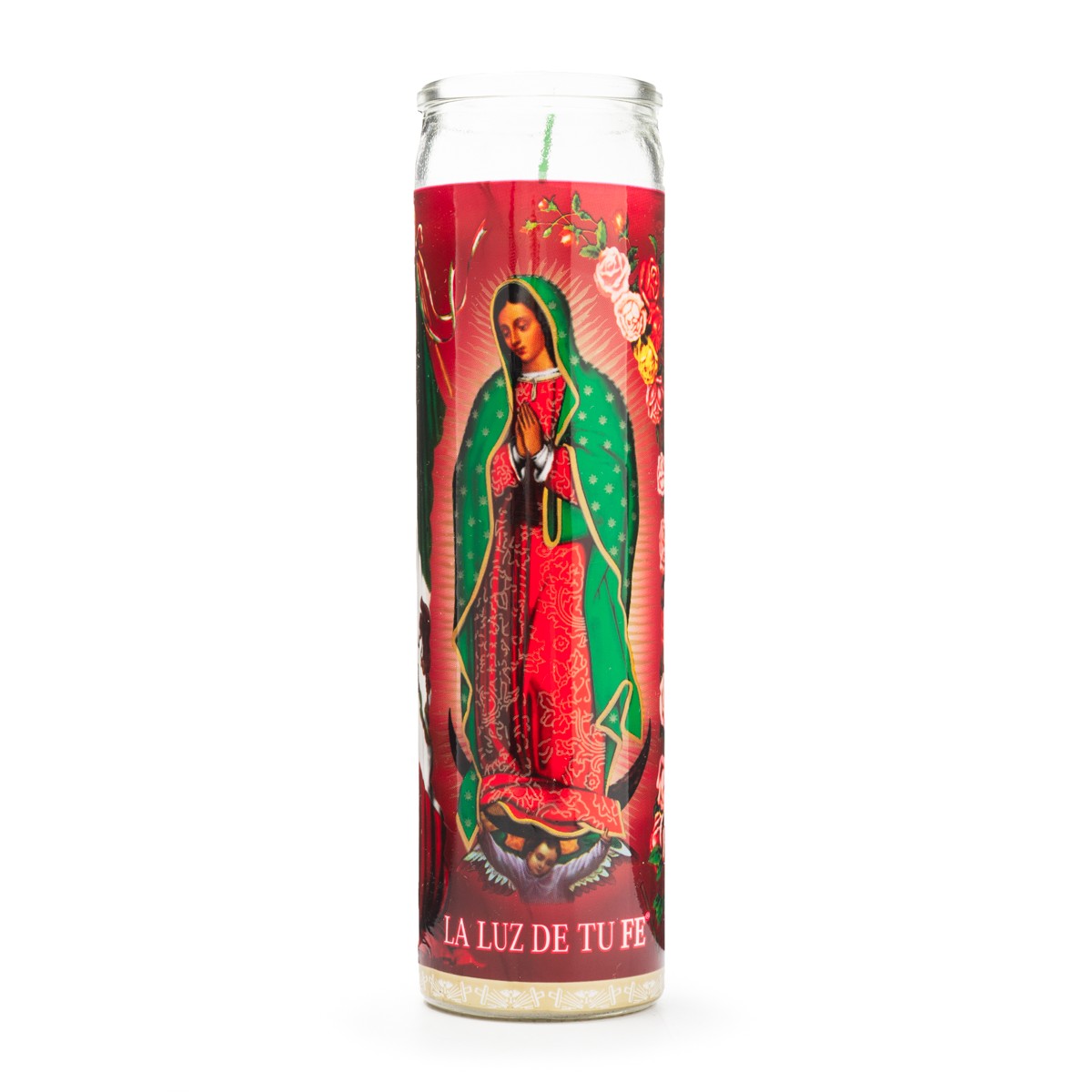VELADORA CANDLE VIRGEN GUADALUPE APARI
