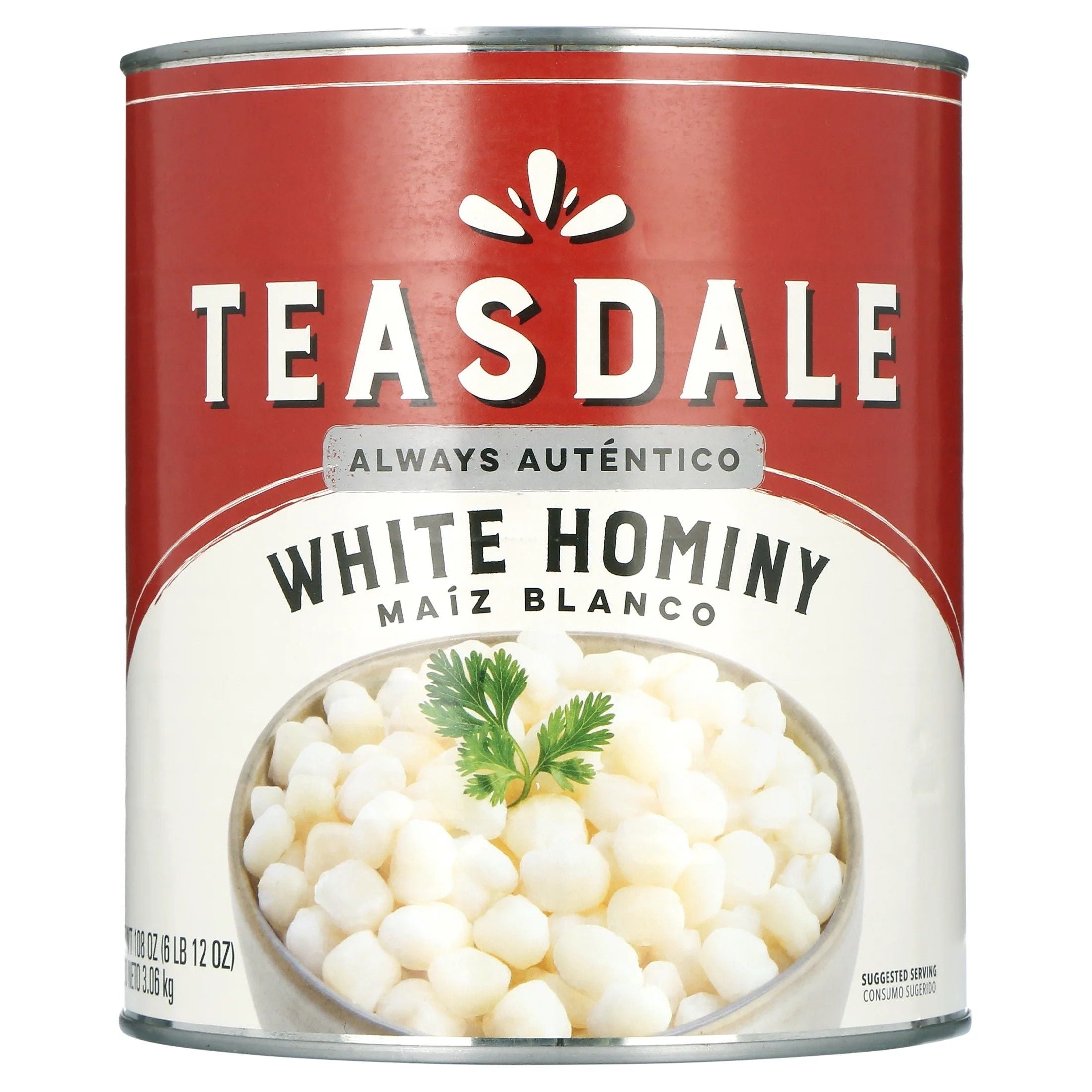 TEASDALE WHITE HOMINY 6/10