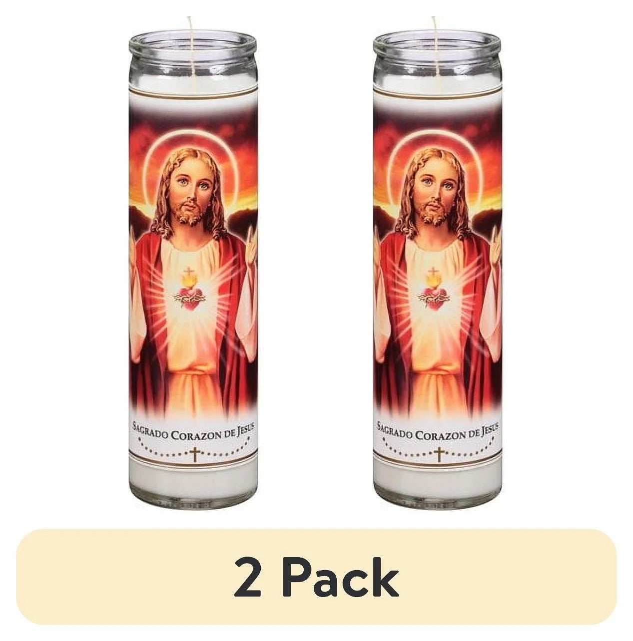 VELADORA CANDLE DIVINO NINO JESUS WHITE