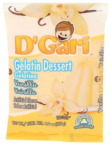 D'GARI GELATIN VANILLA 24/4.2 OZ