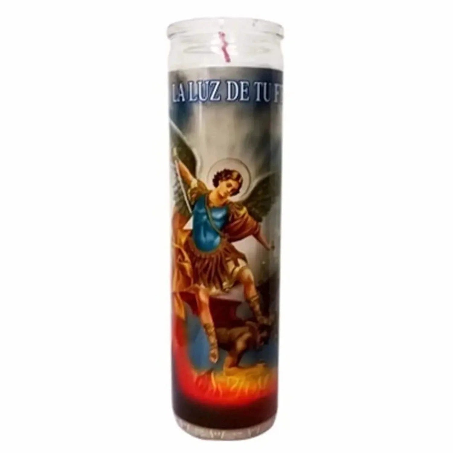 VELADORA CANDLE SN MIGUEL ARCANGEL WHTE