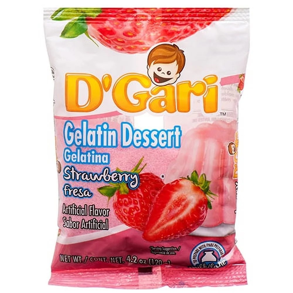 D'GARI GELATIN STRAW/MILK 24/4.2 OZ