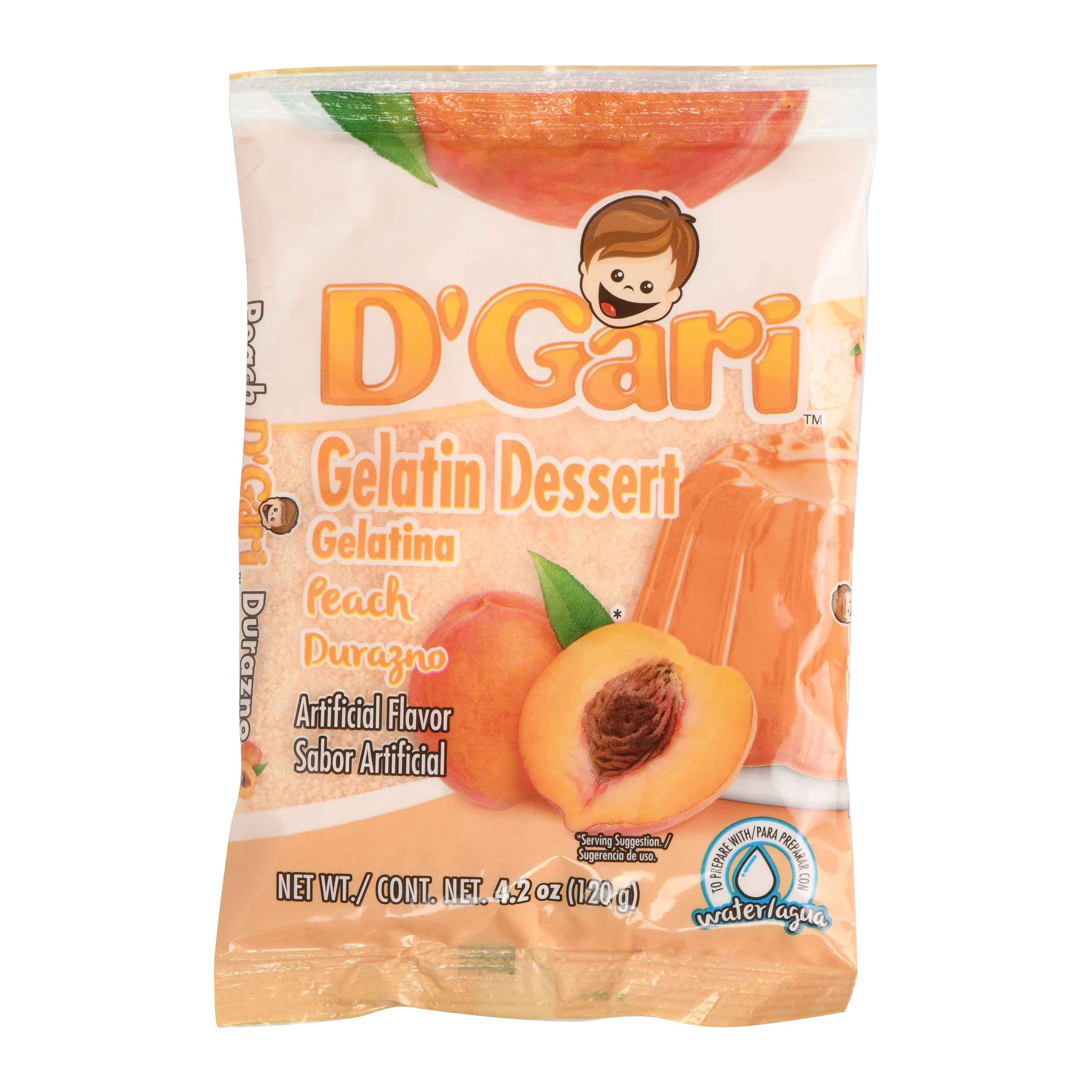 D'GARI GELATIN PEACH 24/4.2 OZ