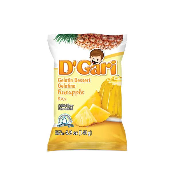 D'GARI GELATIN PINEAPPLE 24/4.2 OZ
