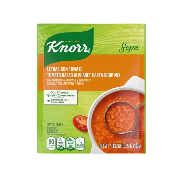 KNORR LETRAS 12/3.5 OZ.